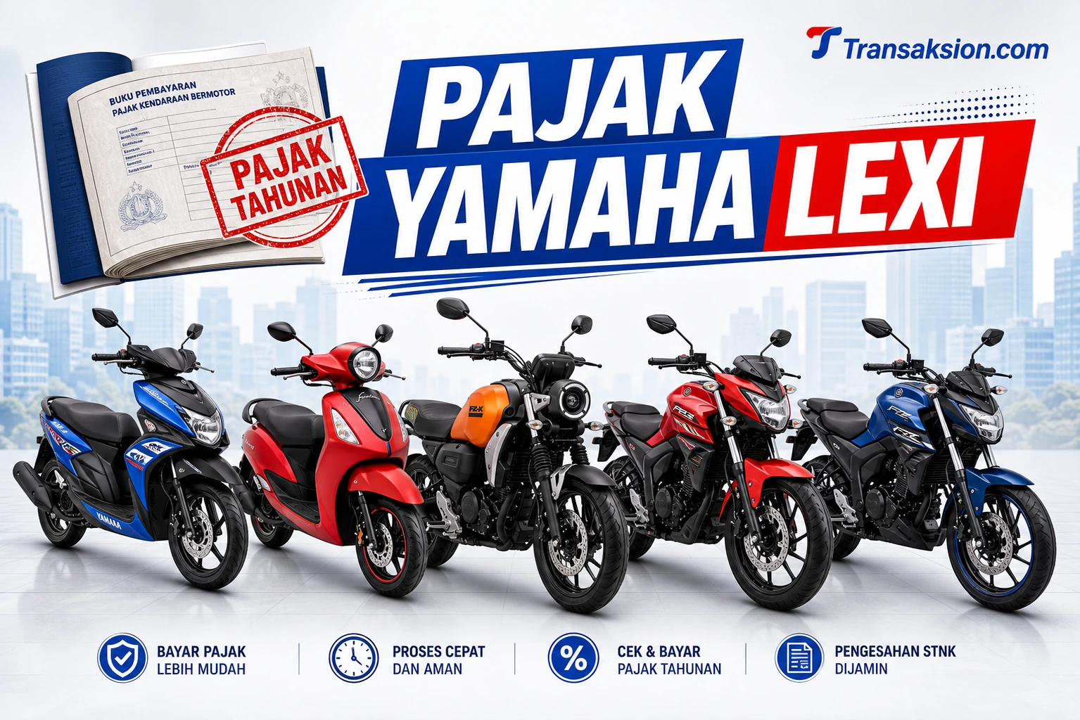 Tarif Pajak Motor Yamaha Lexi, Pajak Tahunan, Ganti Plat & Denda – Update 2026