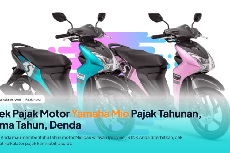 Tarif Pajak Motor Yamaha Mio Semua Tipe