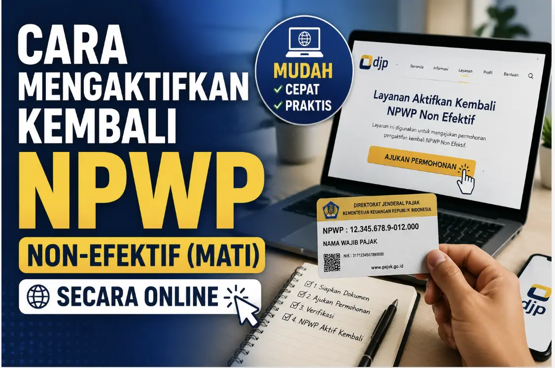 Ilustrasi untuk pengaktifan kembali status NPWS perorangan
