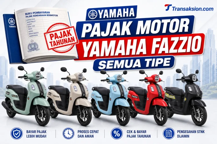 Tarif Pajak Motor Yamaha Fazzio Terlengkap, Denda, Lima Tahunan dan Balik Nama – Update 2026