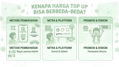 Perbedaan Harga Top Up